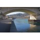 Les berges du Rhône du pont Poincaré à la passerelle de la Paix