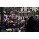 La place Jean Macé départ des manifs de gauche, ici les rêveurs pour la liberté des fêtes musicales