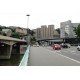 L'entrée du tunnel sous Fourvière avec sa bretelle vue depuis le pont Kitchener.