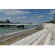 Les berges du Rhône du pont de la Guillotiere au pont de l'Universite