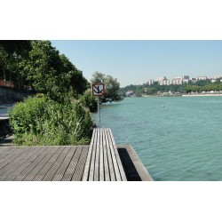 Les berges du Rhône du Viaduc au quai du Canada