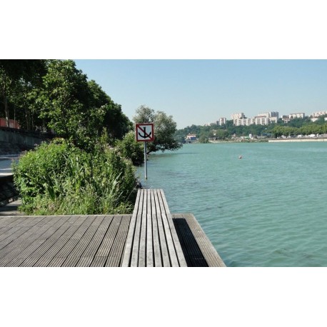 Les berges du Rhône du Viaduc au quai du Canada